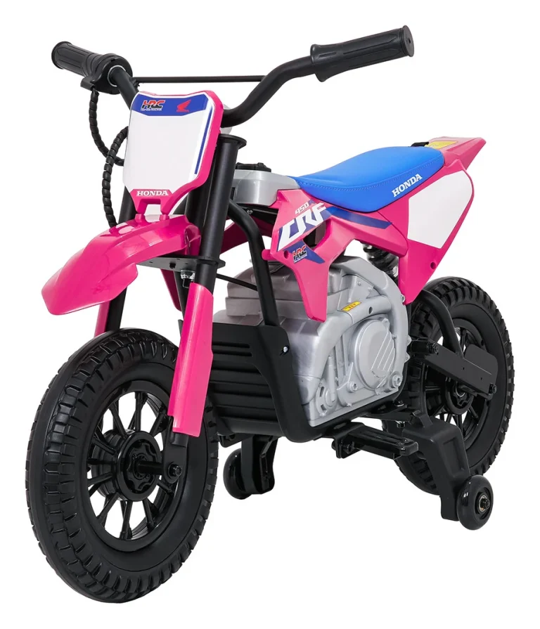 Dječji Električni Motocikl Honda Cfr450r Ružičasti Motor Na Akumulator 2