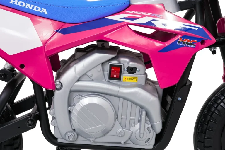 Dječji Električni Motocikl Honda Cfr450r Ružičasti Motor Na Akumulator 24