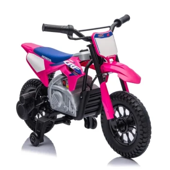 Dječji Električni Motocikl Honda Cfr450r Ružičasti Motor Na Akumulator 25