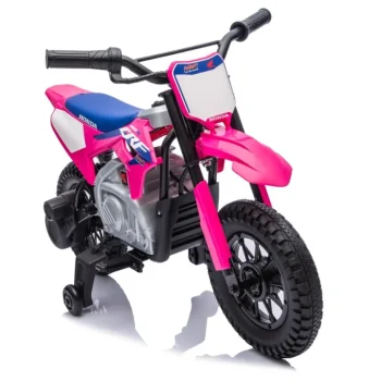 Dječji Električni Motocikl Honda Cfr450r Ružičasti Motor Na Akumulator 28