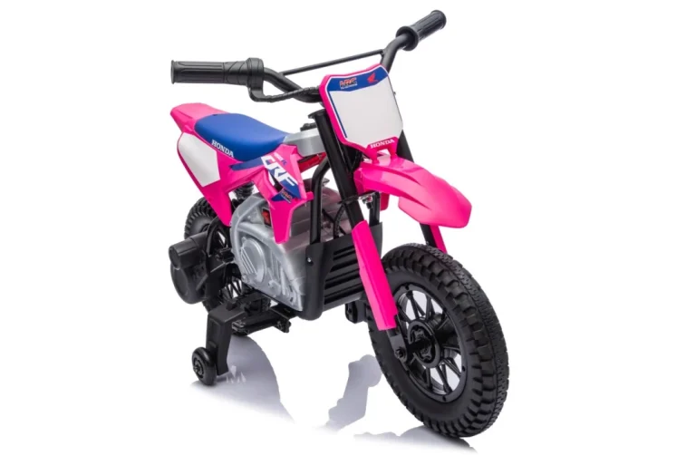Dječji Električni Motocikl Honda Cfr450r Ružičasti Motor Na Akumulator 28