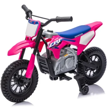 Dječji Električni Motocikl Honda Cfr450r Ružičasti Motor Na Akumulator 31