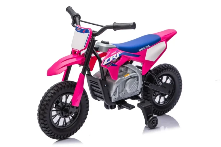 Dječji Električni Motocikl Honda Cfr450r Ružičasti Motor Na Akumulator 31