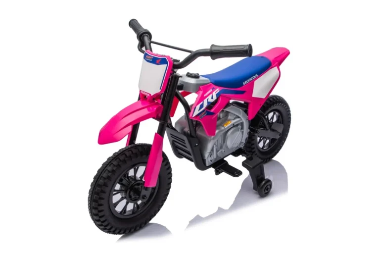 Dječji Električni Motocikl Honda Cfr450r Ružičasti Motor Na Akumulator 33