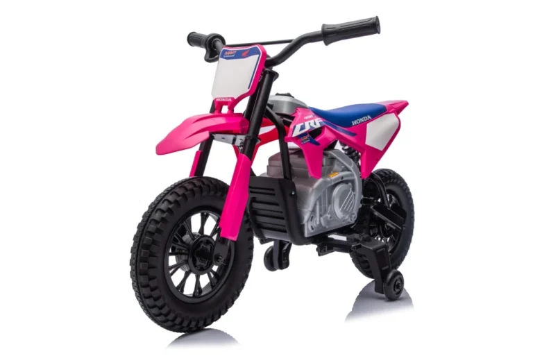 Dječji Električni Motocikl Honda Cfr450r Ružičasti Motor Na Akumulator 34