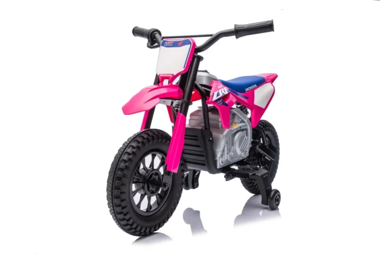 Dječji Električni Motocikl Honda Cfr450r Ružičasti Motor Na Akumulator 35
