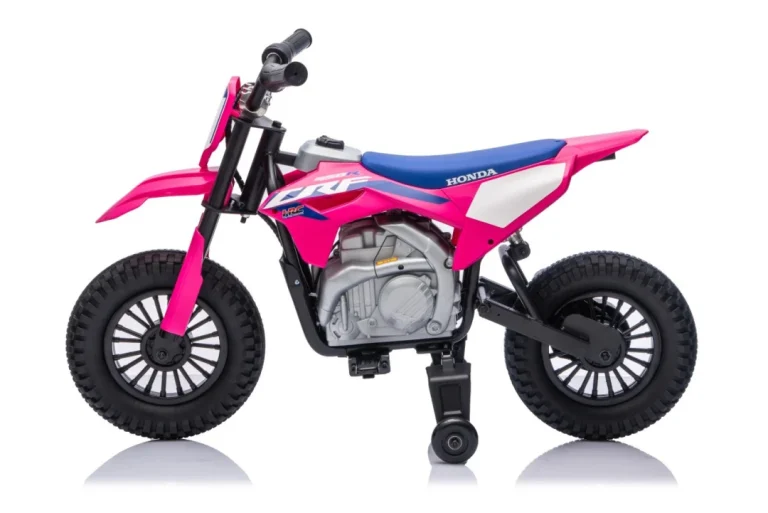 Dječji Električni Motocikl Honda Cfr450r Ružičasti Motor Na Akumulator 4