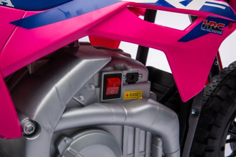 Dječji Električni Motocikl Honda Cfr450r Ružičasti Motor Na Akumulator 44