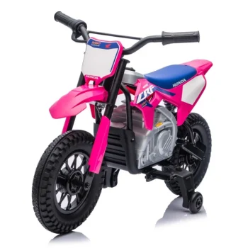 Dječji Električni Motocikl Honda Cfr450r Ružičasti Motor Na Akumulator 49