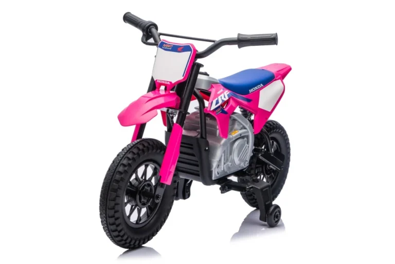 Dječji Električni Motocikl Honda Cfr450r Ružičasti Motor Na Akumulator 49