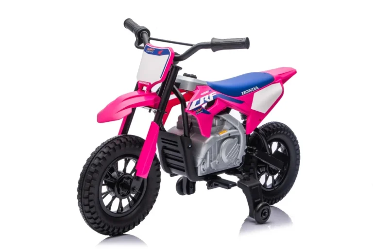 Dječji Električni Motocikl Honda Cfr450r Ružičasti Motor Na Akumulator 52