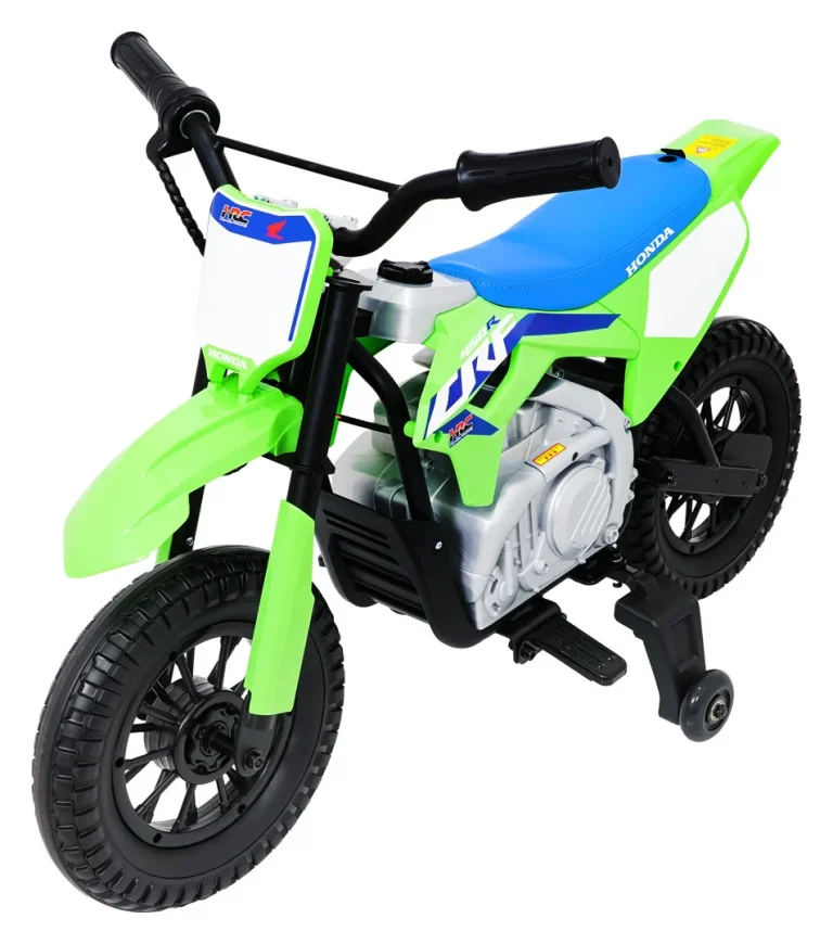 Dječji Električni Motocikl Honda Cfr450r Zeleni Motor Na Akumulator 22
