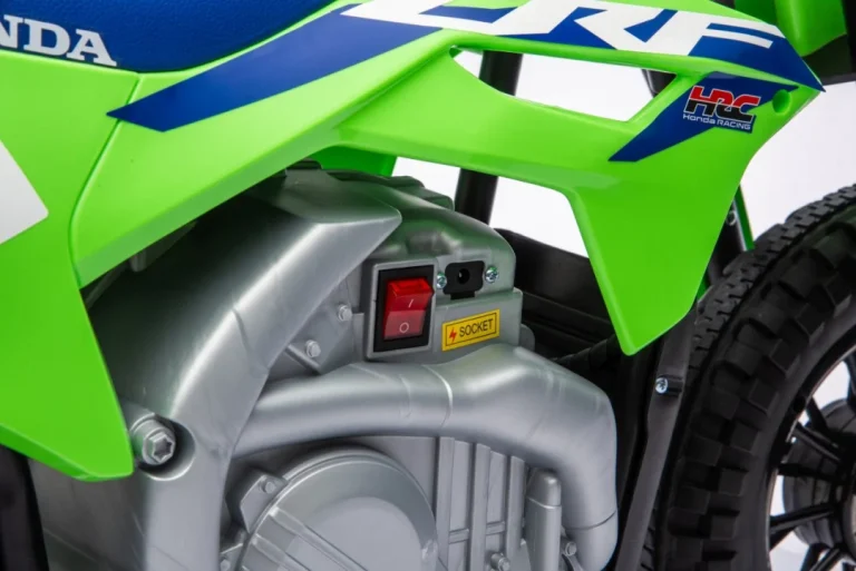 Dječji Električni Motocikl Honda Cfr450r Zeleni Motor Na Akumulator 47