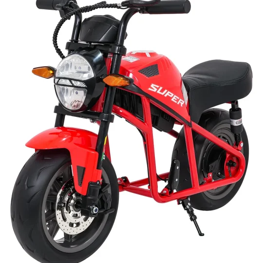 Dječji Električni Motocikl Supermoto Crveni Motor Na Akumulator 1