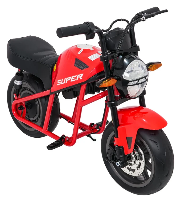 Dječji Električni Motocikl Supermoto Crveni Motor Na Akumulator 11