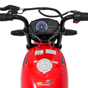 Dječji Električni Motocikl Supermoto Crveni Motor Na Akumulator 14