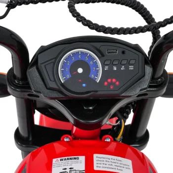 Dječji Električni Motocikl Supermoto Crveni Motor Na Akumulator 16