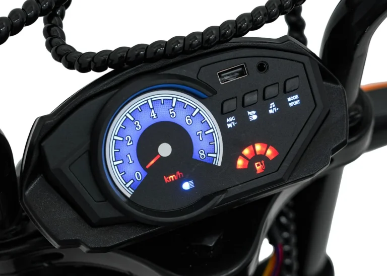 Dječji Električni Motocikl Supermoto Crveni Motor Na Akumulator 17