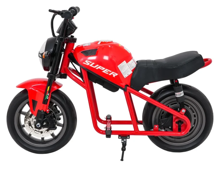 Dječji Električni Motocikl Supermoto Crveni Motor Na Akumulator 5