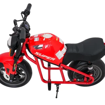Dječji Električni Motocikl Supermoto Crveni Motor Na Akumulator 6