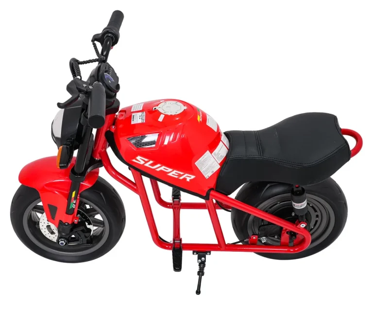 Dječji Električni Motocikl Supermoto Crveni Motor Na Akumulator 6