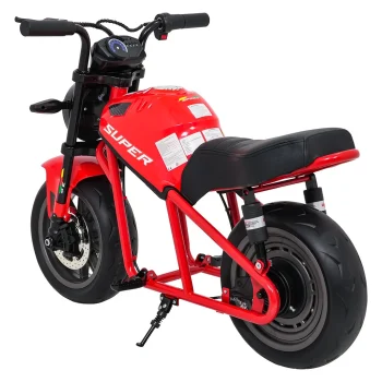 Dječji Električni Motocikl Supermoto Crveni Motor Na Akumulator 7