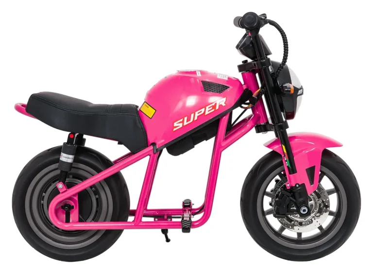 Dječji Električni Motocikl Supermoto Ružičasti Motor Na Akumulator 10