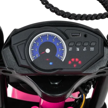 Dječji Električni Motocikl Supermoto Ružičasti Motor Na Akumulator 16