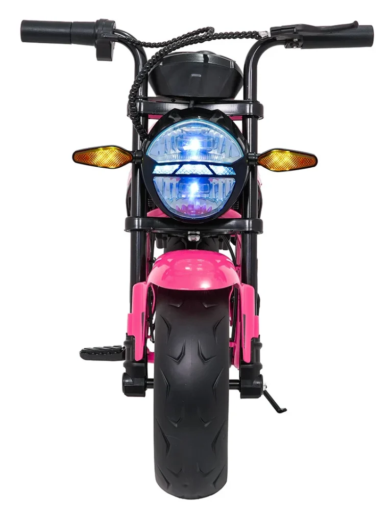 Dječji Električni Motocikl Supermoto Ružičasti Motor Na Akumulator 3