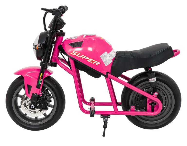 Dječji Električni Motocikl Supermoto Ružičasti Motor Na Akumulator 5