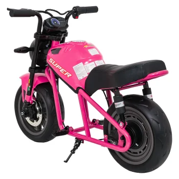 Dječji Električni Motocikl Supermoto Ružičasti Motor Na Akumulator 7