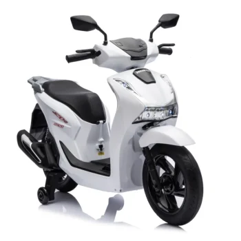 Dječji Električni Skuter Honda Sh125i Bijeli Motor Na Akumulator 11