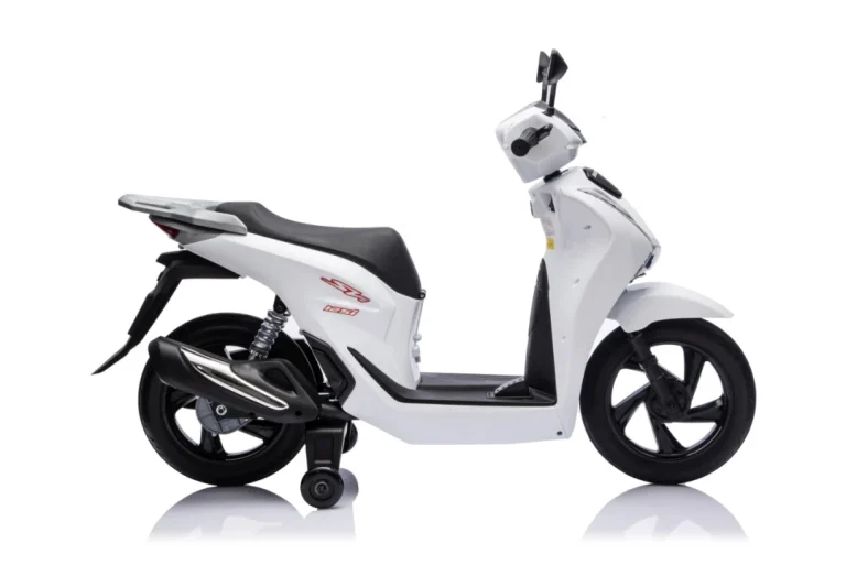 Dječji Električni Skuter Honda Sh125i Bijeli Motor Na Akumulator 7