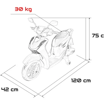 Dječji Električni Skuter Honda Sh125i Crveni Motor Na Akumulator 3