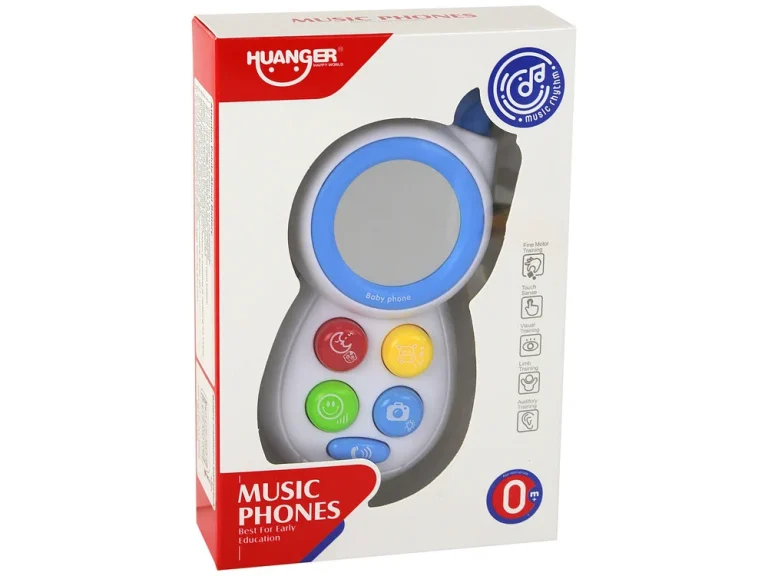 Dječji Interaktivni Telefon Plavi S Ogledalom 4