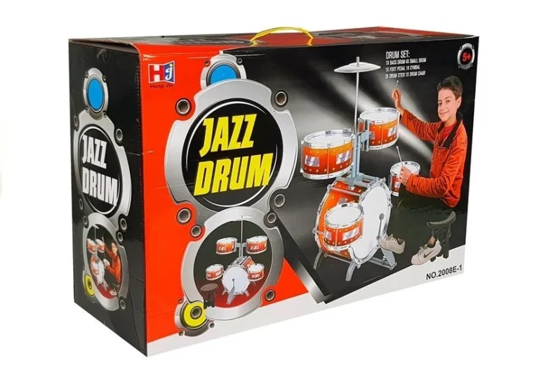 Dječji Jazz Set Bubnjeva S 5 Bubnjeva I Stolicom 5