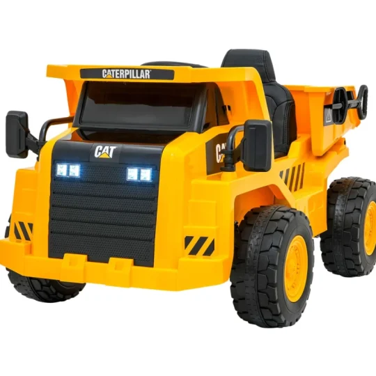 Dječji Kiper Na Baterije Caterpillar žuti + Pomični Kiper + Lopata + Megafon + Audio Led, žuta Auto Na Akumulator 1