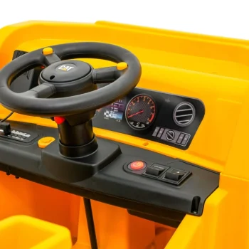 Dječji Kiper Na Baterije Caterpillar žuti + Pomični Kiper + Lopata + Megafon + Audio Led, žuta Auto Na Akumulator 11