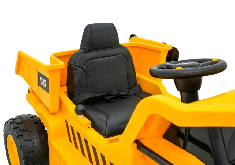 Dječji Kiper Na Baterije Caterpillar žuti + Pomični Kiper + Lopata + Megafon + Audio Led, žuta Auto Na Akumulator 15