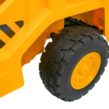 Dječji Kiper Na Baterije Caterpillar žuti + Pomični Kiper + Lopata + Megafon + Audio Led, žuta Auto Na Akumulator 19