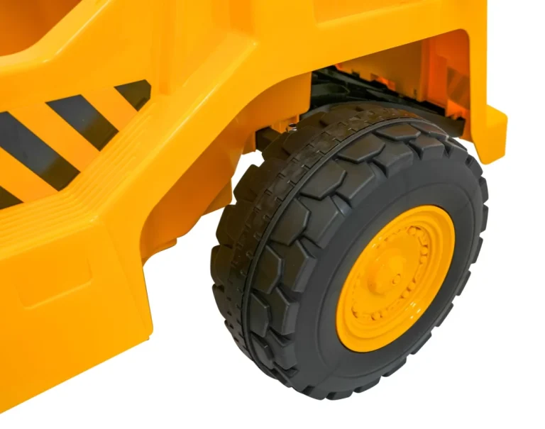 Dječji Kiper Na Baterije Caterpillar žuti + Pomični Kiper + Lopata + Megafon + Audio Led, žuta Auto Na Akumulator 19