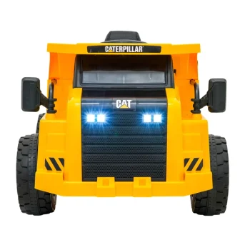 Dječji Kiper Na Baterije Caterpillar žuti + Pomični Kiper + Lopata + Megafon + Audio Led, žuta Auto Na Akumulator 4