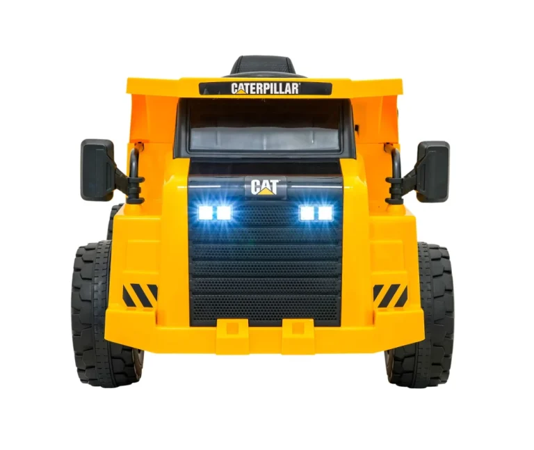 Dječji Kiper Na Baterije Caterpillar žuti + Pomični Kiper + Lopata + Megafon + Audio Led, žuta Auto Na Akumulator 4