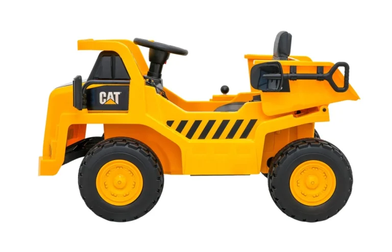 Dječji Kiper Na Baterije Caterpillar žuti + Pomični Kiper + Lopata + Megafon + Audio Led, žuta Auto Na Akumulator 5