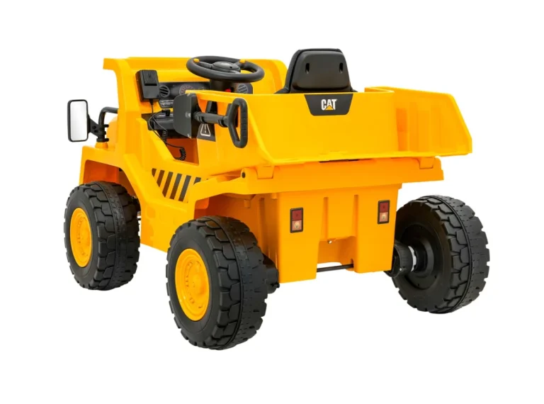 Dječji Kiper Na Baterije Caterpillar žuti + Pomični Kiper + Lopata + Megafon + Audio Led, žuta Auto Na Akumulator 6