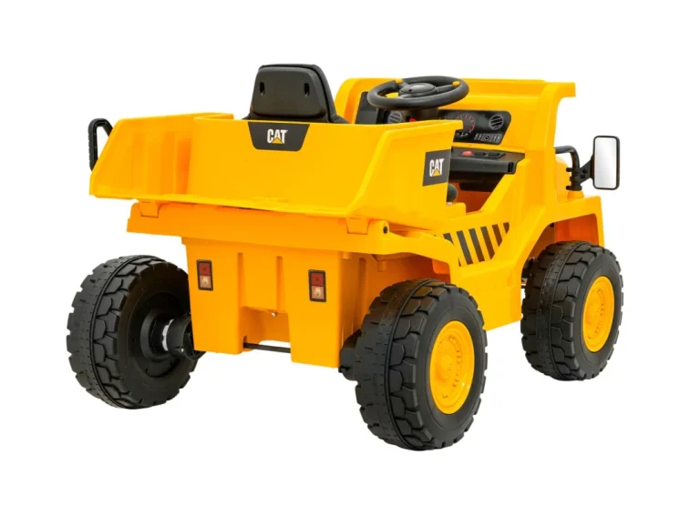 Dječji Kiper Na Baterije Caterpillar žuti + Pomični Kiper + Lopata + Megafon + Audio Led, žuta Auto Na Akumulator 9