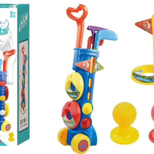 Dječji Mini Golf Set S Kolica, 3 Palice, 59 Cm 1