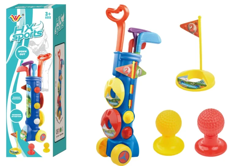 Dječji Mini Golf Set S Kolica, 3 Palice, 59 Cm 1