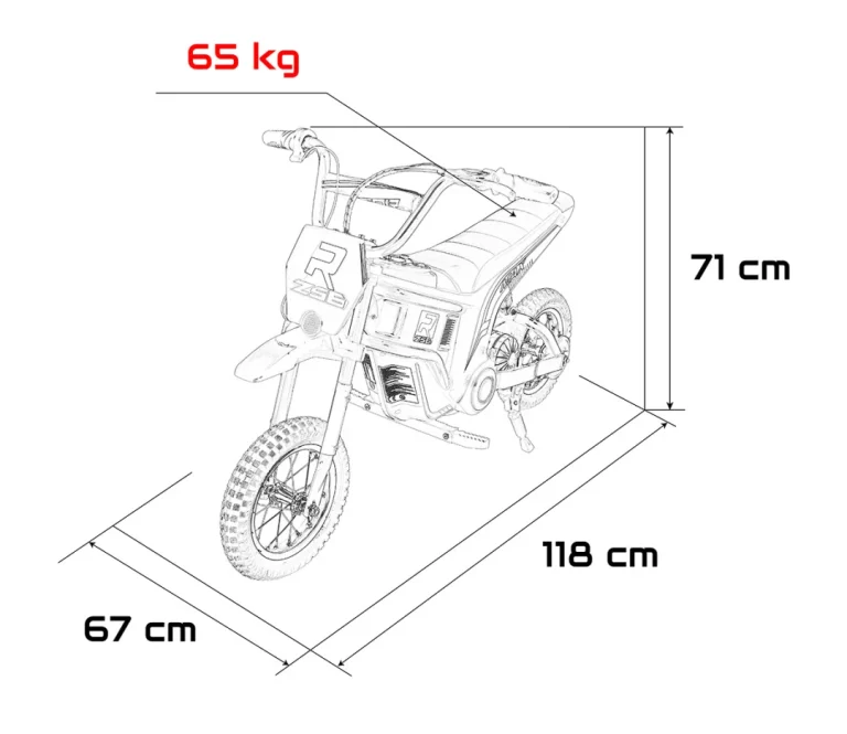 Dječji Motor Rz56 Max Crveni Motor Na Akumulator 2