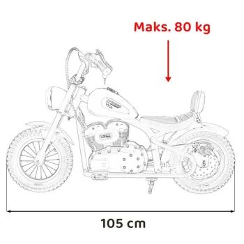Dječji Motor Speed Power Crni 24v Motor Na Akumulator 3
